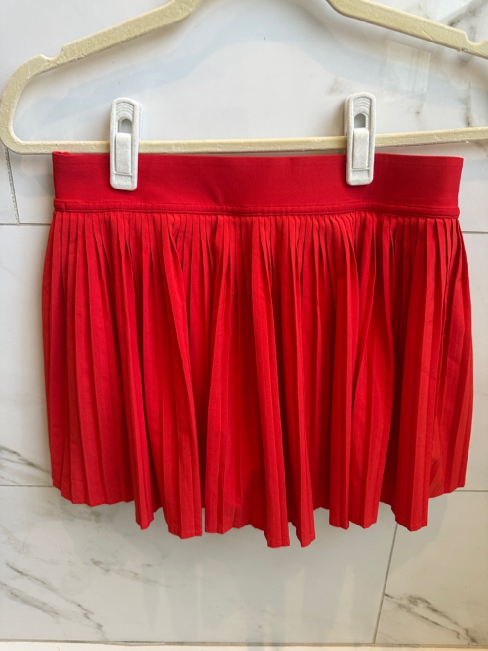 lululemon athletica Scarlet Red Pleated Mini Skirt